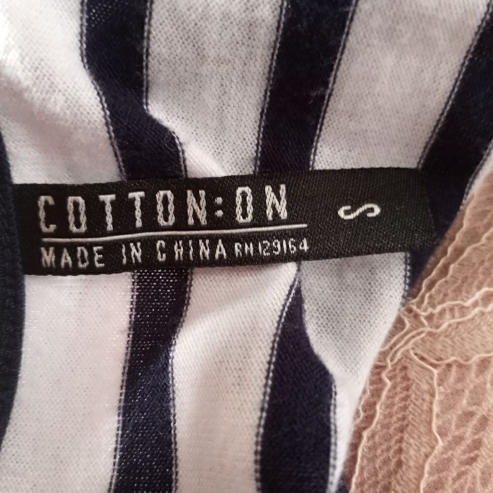 COTTON ON BLACK & WHITE STRIPE DRESS SZ.S EUC - Picture 6 of 7